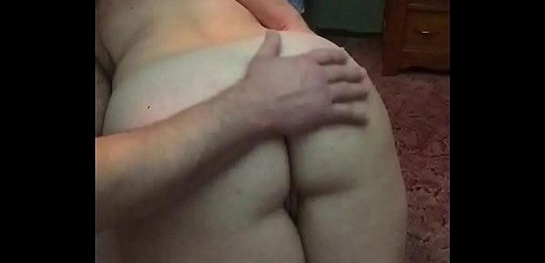  Naughty slut milf wife receives her first otk bare ass spanking